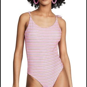 Onia Ginny striped one piece - size small